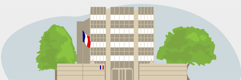 Illustration représentant la sous-préfecture de Douai