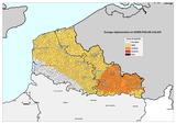Carte du zonage sismique dans le Nord - Pas-de-Calais